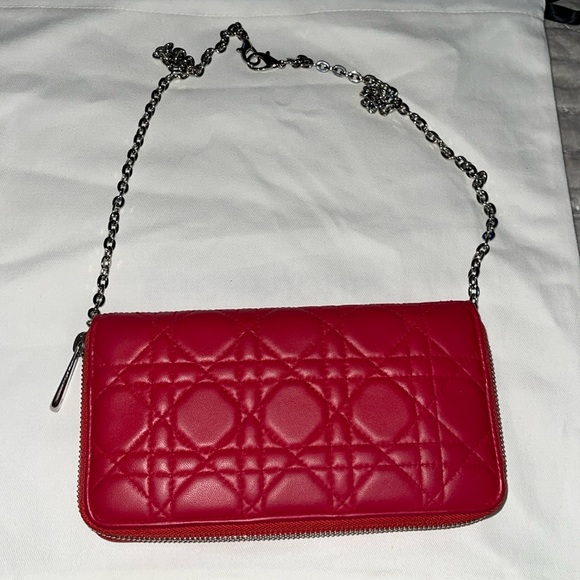 Dior Handbags - Christian Dior Preloved wallet,  non Dior chain excellent condition.